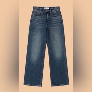 Madewell medium Blue wide Leg perfect vintage Jeans